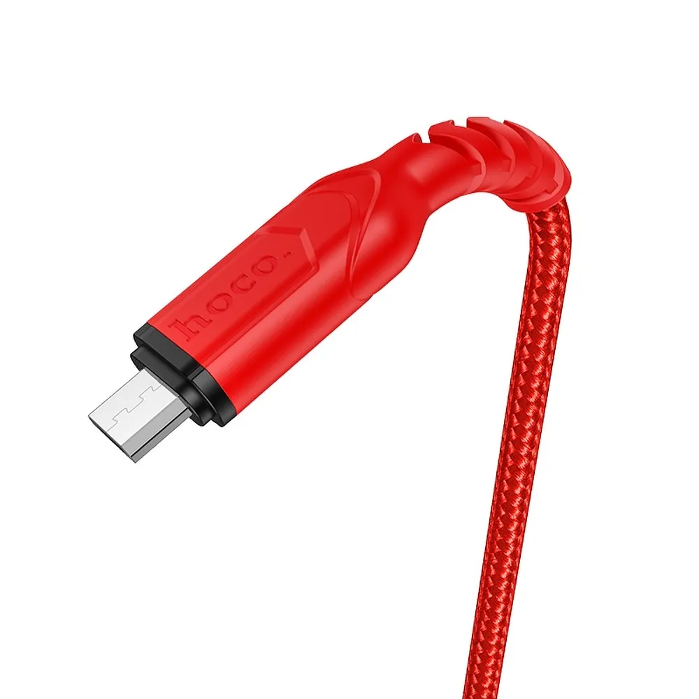 HOCO kabel USB passend für Micro 2,4A VICTORY X59 1 Meter rot