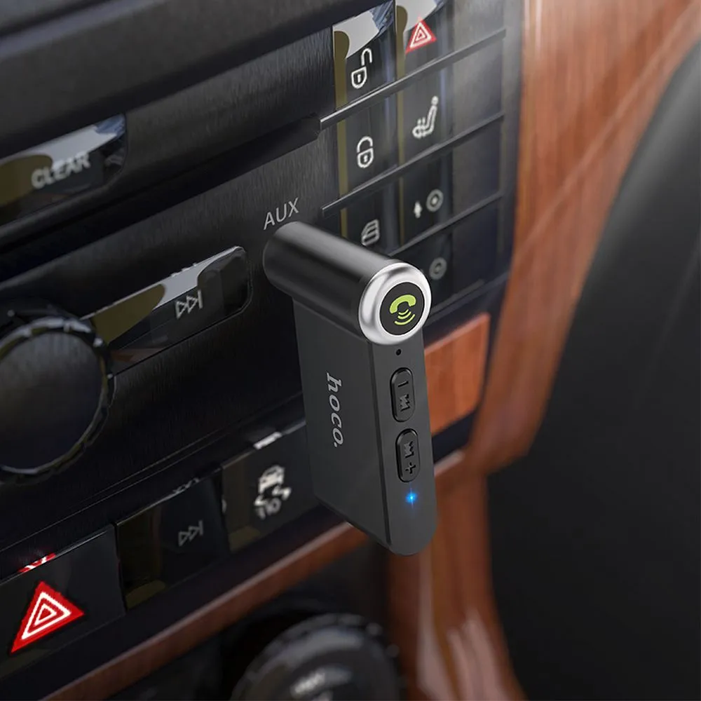 Wireless car receiver Hoco AUX Bluetooth Jack 3,5 mm E58 black