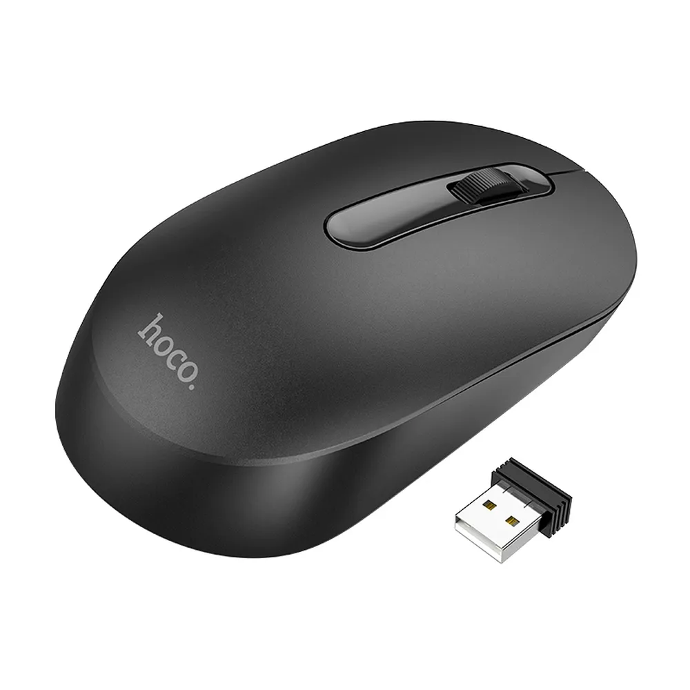 HOCO drahtlose 2.4G 1200 dpi Computer-Maus GM14 schwarz
