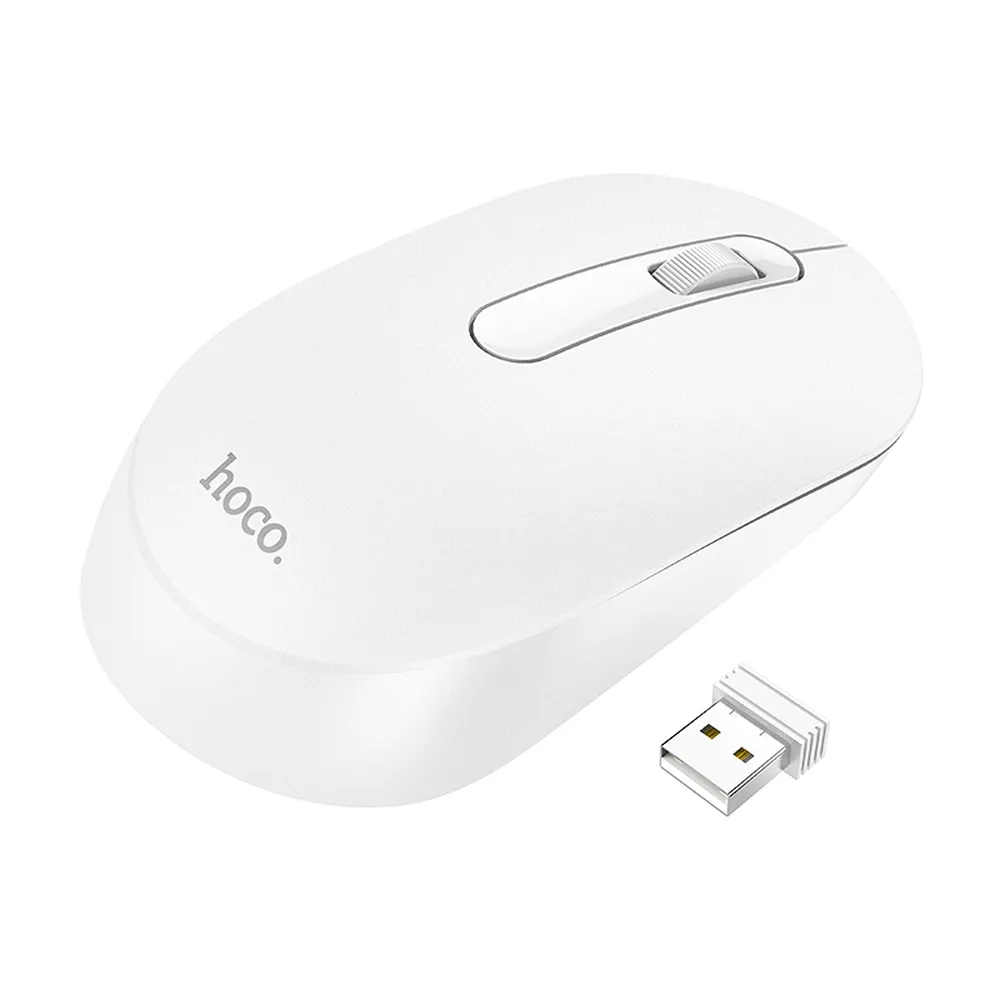 HOCO drahtlose 2.4G 1200 dpi Computer-Maus GM14 weiß