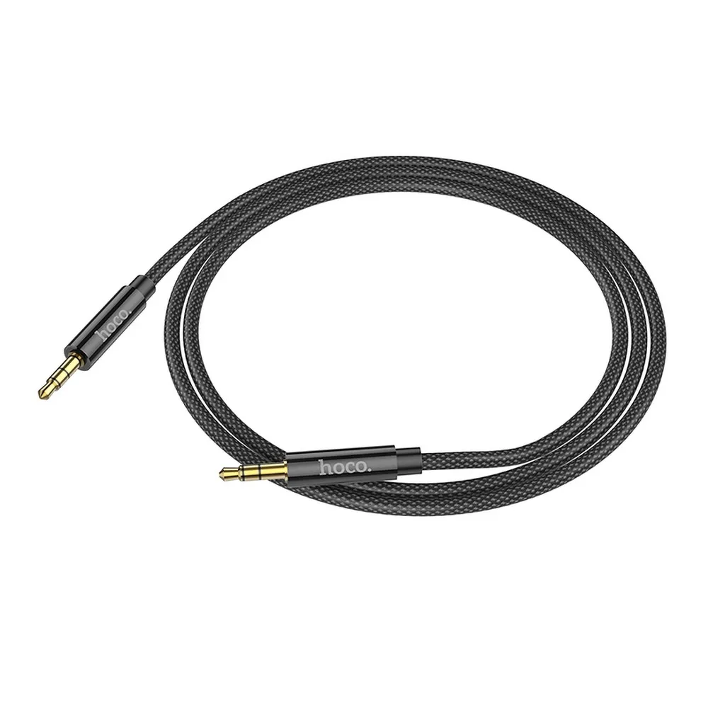 HOCO AUX-Kabel Klinke 3,5 mm auf Klinke 3,5 mm UPA19 1 m schwarz