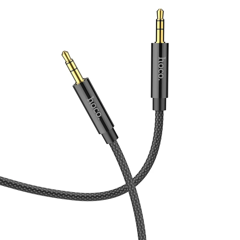 HOCO AUX-Kabel Klinke 3,5 mm auf Klinke 3,5 mm UPA19 2 m schwarz