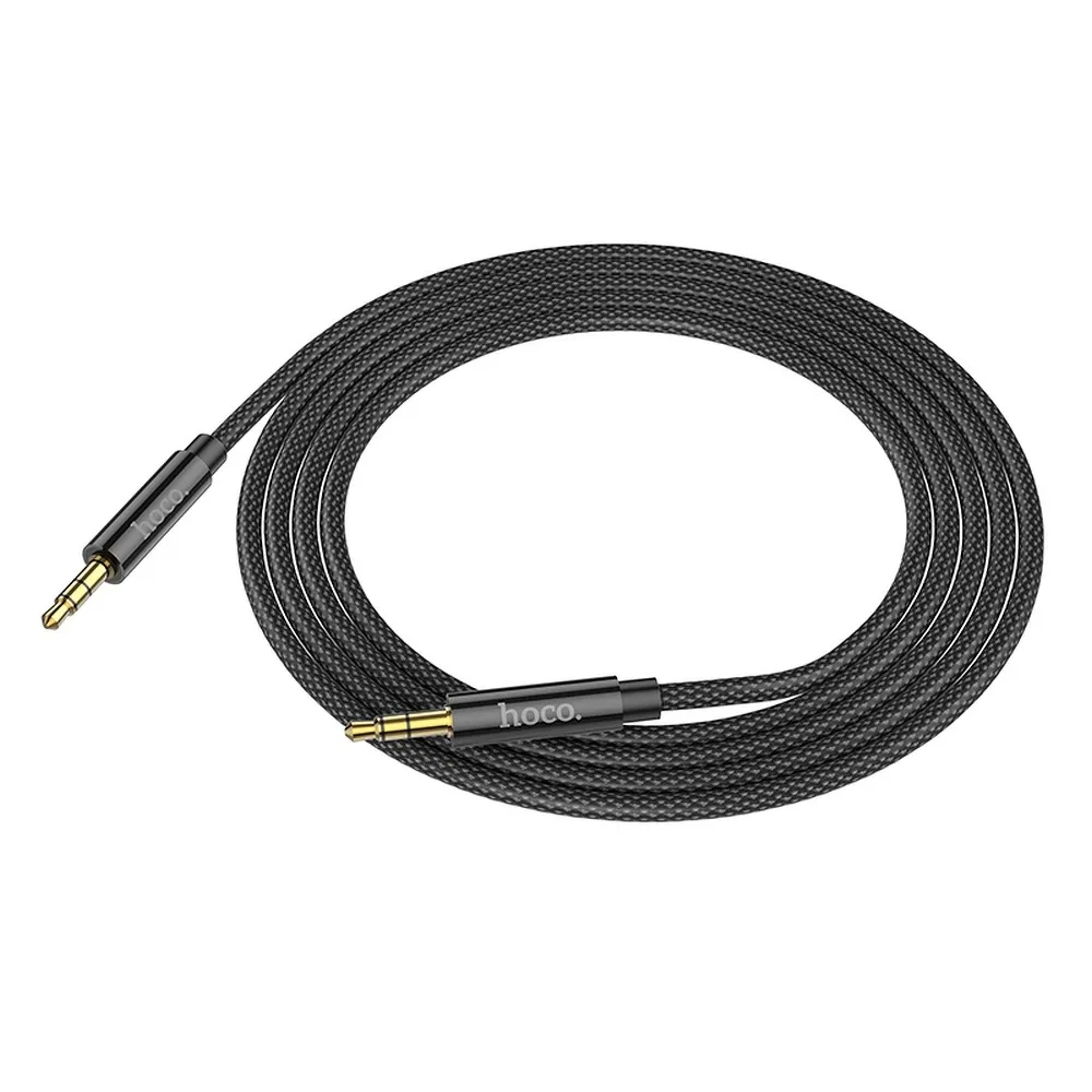 HOCO AUX-Kabel Klinke 3,5 mm auf Klinke 3,5 mm UPA19 2 m schwarz