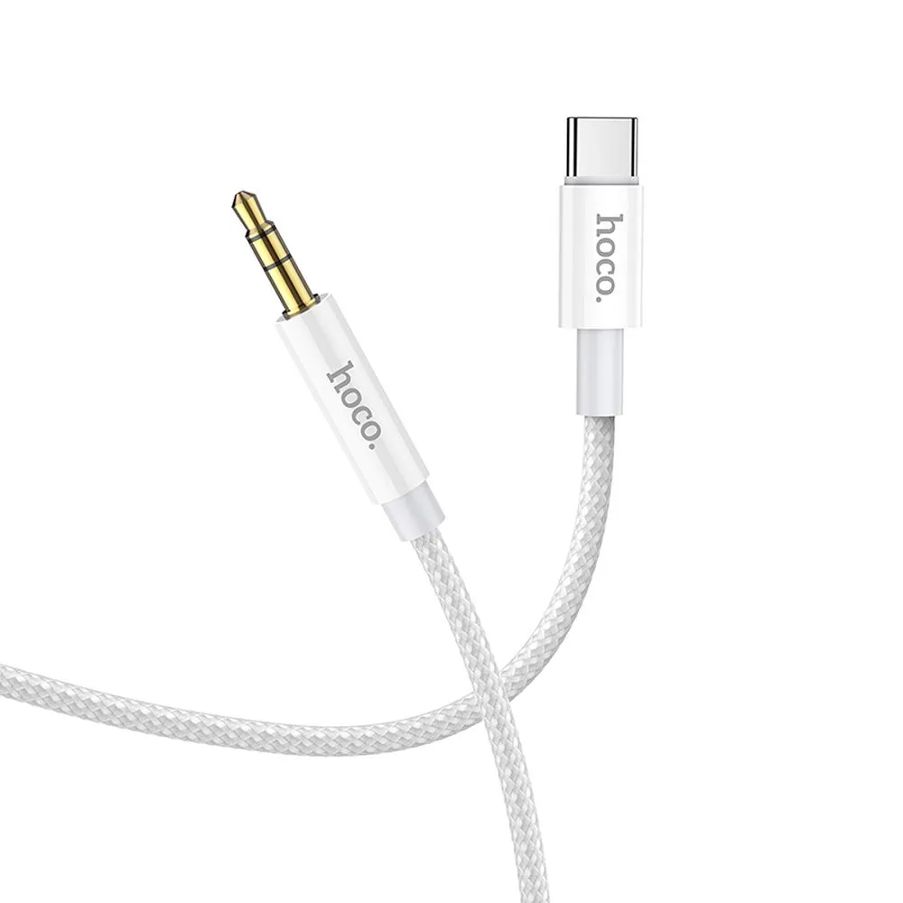 HOCO AUX Jack 3,5 mm auf Typ C Kabel UPA19 1 m silber