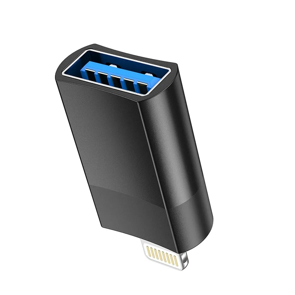 Adapter OTG USB A to Lightning Hoco UA17 black