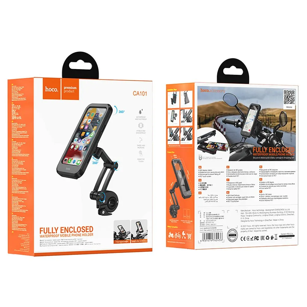Phone holder passend für bike / motorcycle Hoco CA101 black