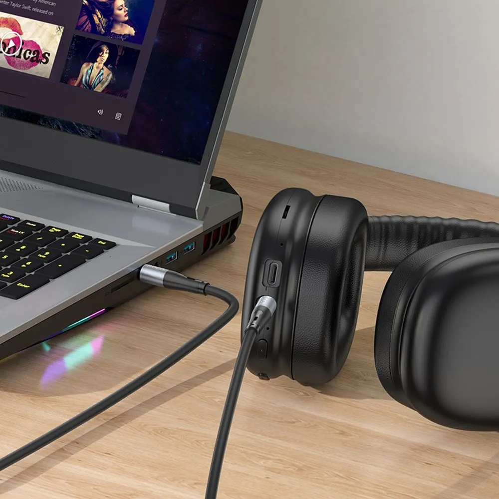 Cable AUX Jack 3,5 mm to Jack 3,5 mm Hoco 1 m UPA22 black