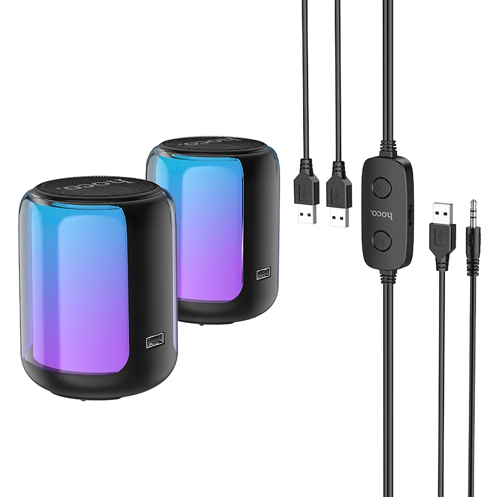 Bluetooth speaker 2 x 5W 2in1 Hoco BS56 black
