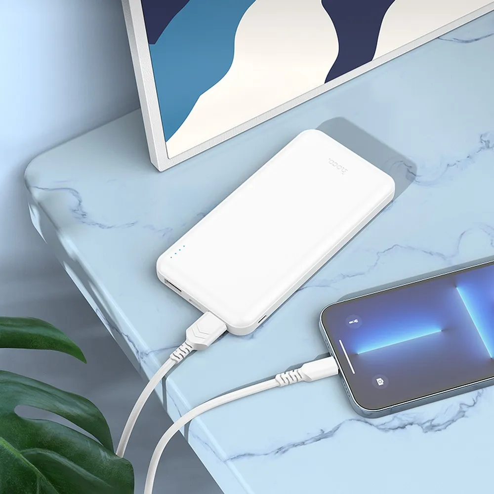 HOCO Powerbank 10 000 mAh 2.1A J100 weiß
