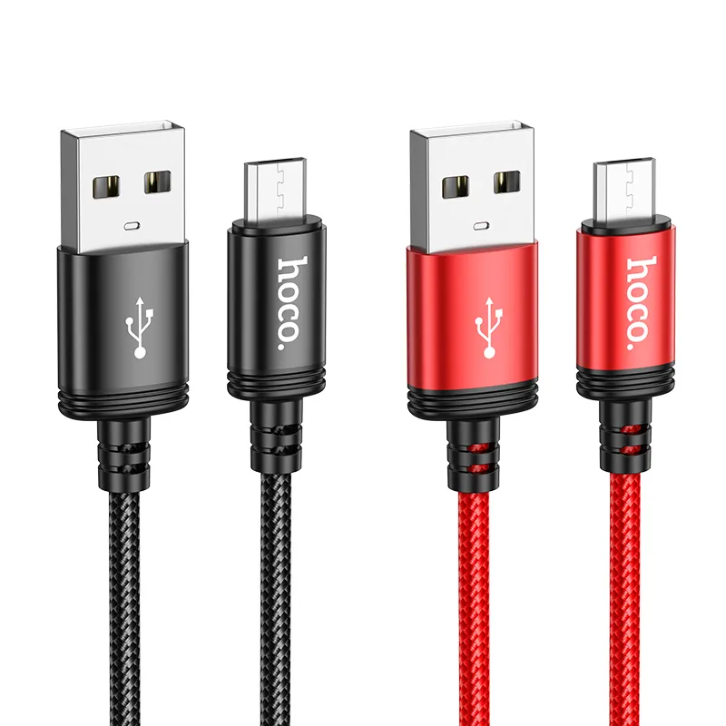 Cable USB A to Micro USB Hoco 2,4A 1 m X89 black