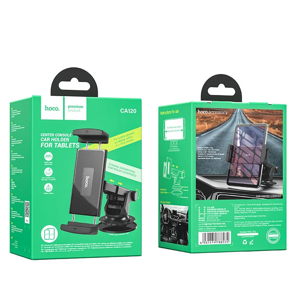 Car phone holder Hoco windshield / dashboard CA120 black