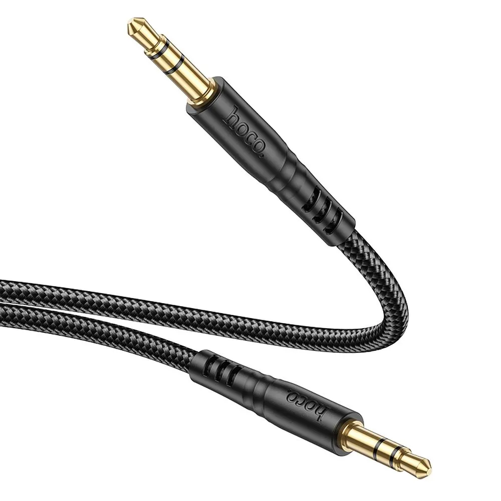 Cable AUX Jack 3,5 mm to Jack 3,5 mm Hoco 1 m UPA24 black
