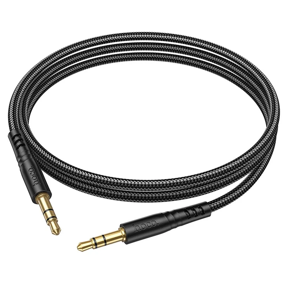 Cable AUX Jack 3,5 mm to Jack 3,5 mm Hoco 1 m UPA24 black
