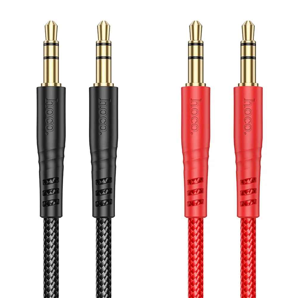 Cable AUX Jack 3,5 mm to Jack 3,5 mm Hoco 1 m UPA24 black
