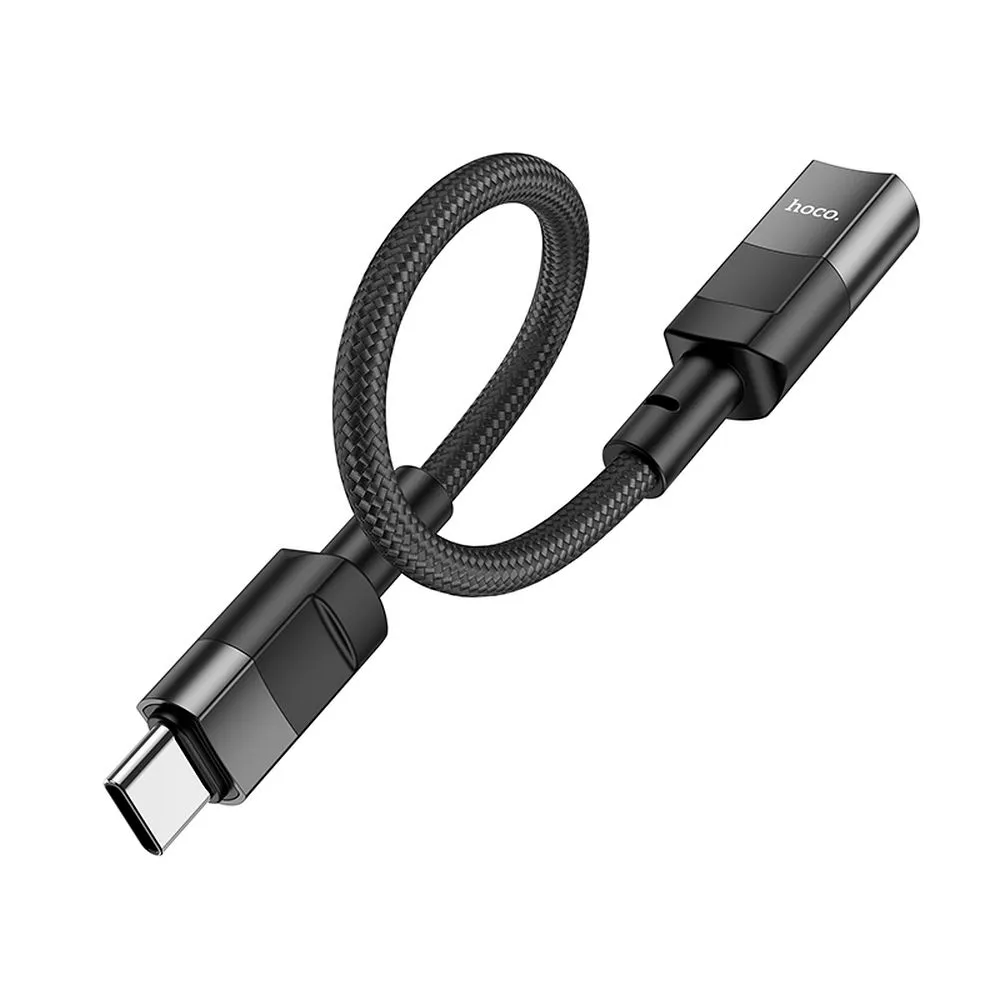 HOCO OTG-Adapter Typ C (Stecker) auf Lightning (Buchse) 3A U107 0,1 m schwarz
