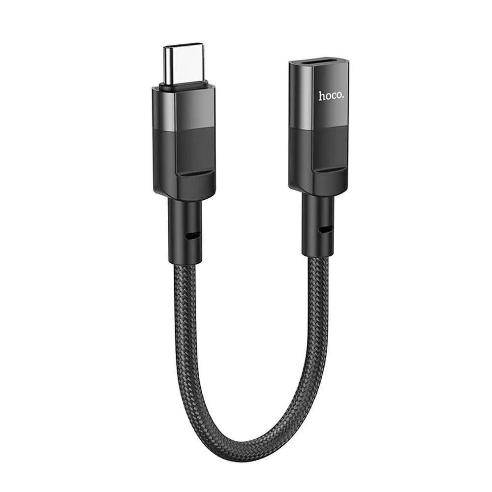 HOCO OTG-Adapter Typ C (Stecker) auf Lightning (Buchse) 3A U107 0,1 m schwarz