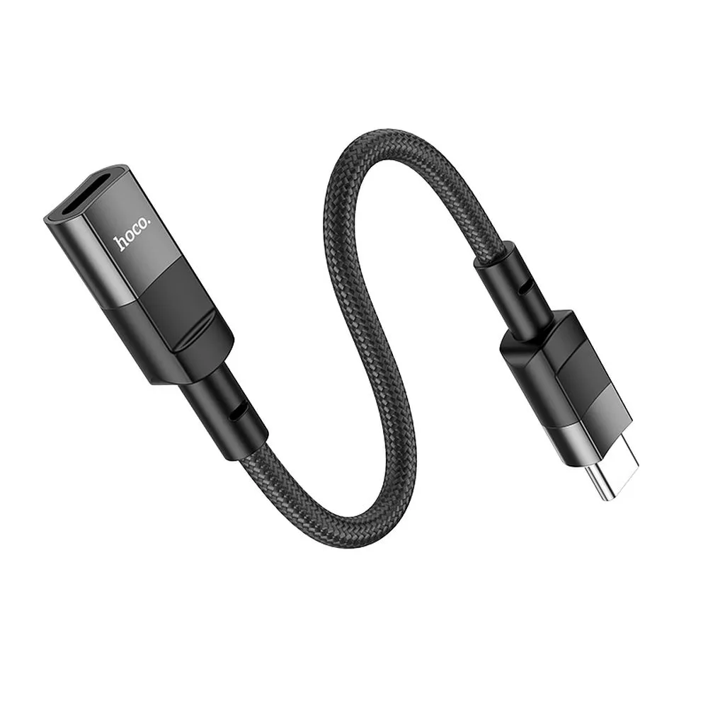 HOCO OTG-Adapter Typ C (Stecker) auf Lightning (Buchse) 3A U107 0,1 m schwarz