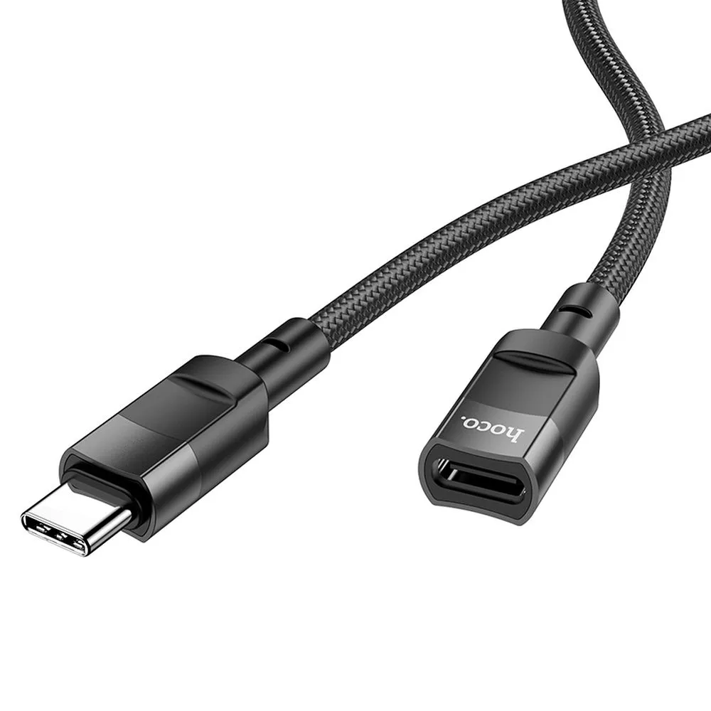 Adapter OTG USB C to USB C Hoco 3A 1,2 m U107 black