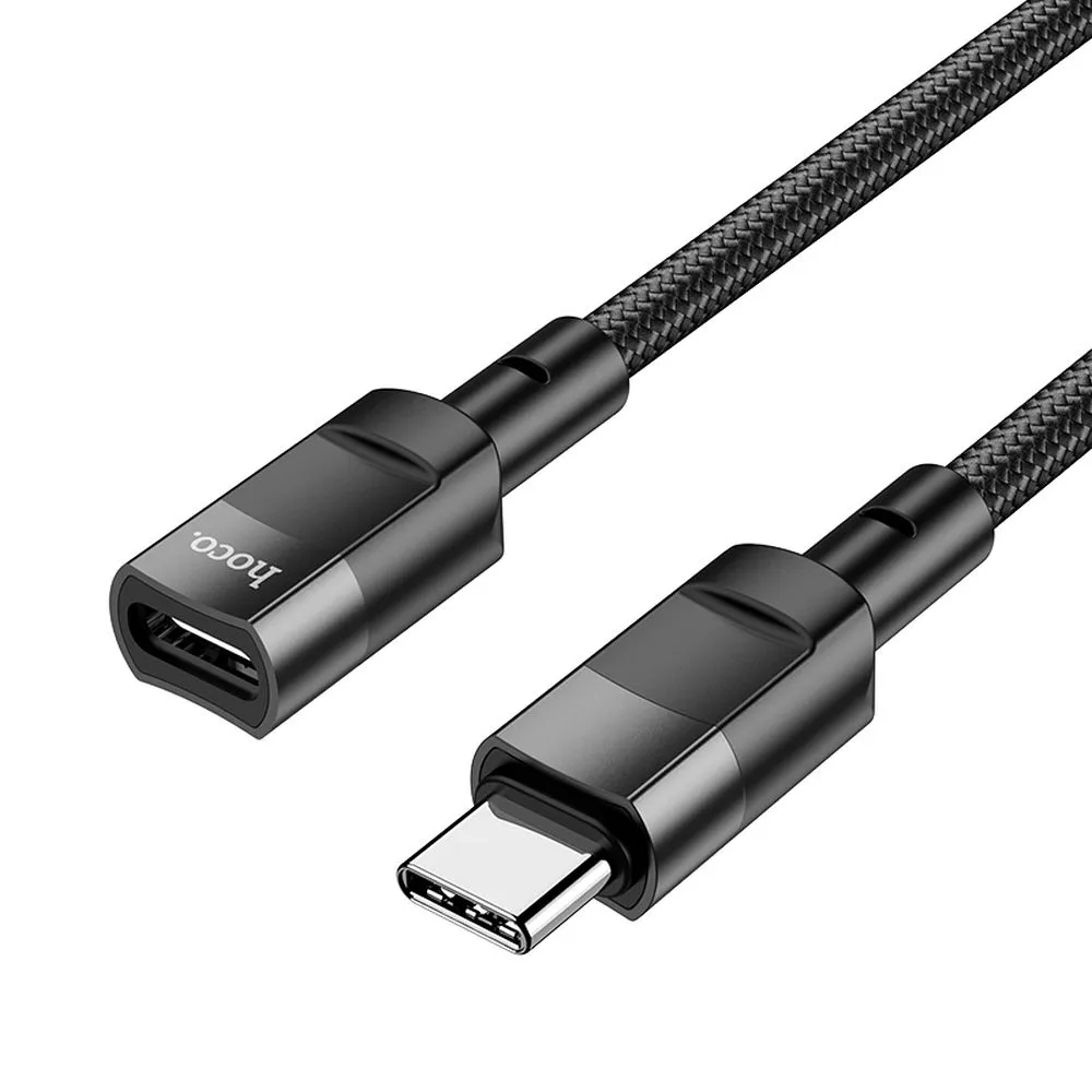 Adapter OTG USB C to USB C Hoco 3A 1,2 m U107 black