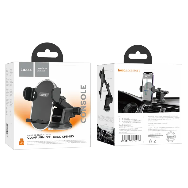 HOCO Autoscheiben-/Bordhalter H3 schwarz