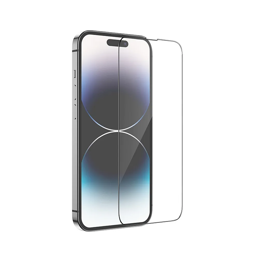 HOCO HD 5D Guardian Gehärtetes Glas Schild (SET 10in1) - passend für iPhone 14 Pro Max schwarz (G14)