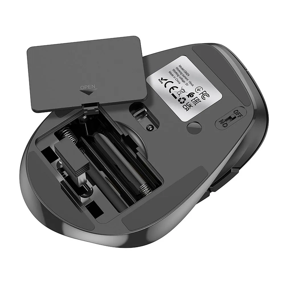 Wireless mouse Hoco 2,4G 1600 dpi GM24 black