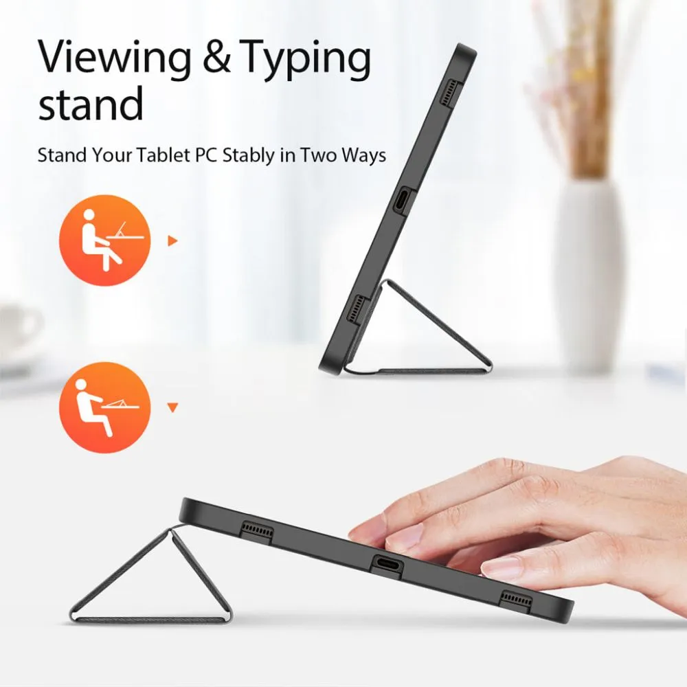 DUX DUCIS DOMO faltbares Case mit Stylus-Halter passend für SAMSUNG Tab S10 Plus/S9 Plus/S9FE Plus schwarz