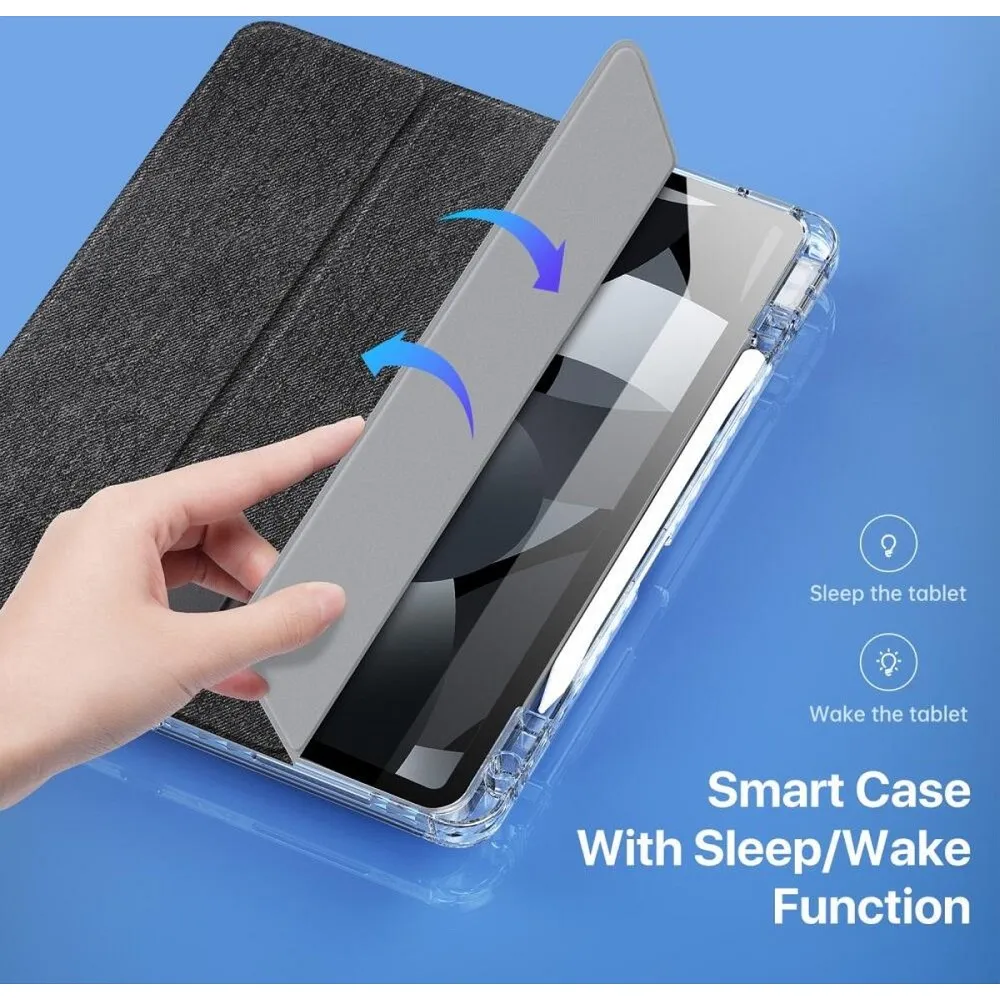 DUX DUCIS UNID klappbares Case mit Stylushalter passend für iPad Air 13 (2024) / Pad Pro 12.9 (2018/2020/2021/2022) schwarz