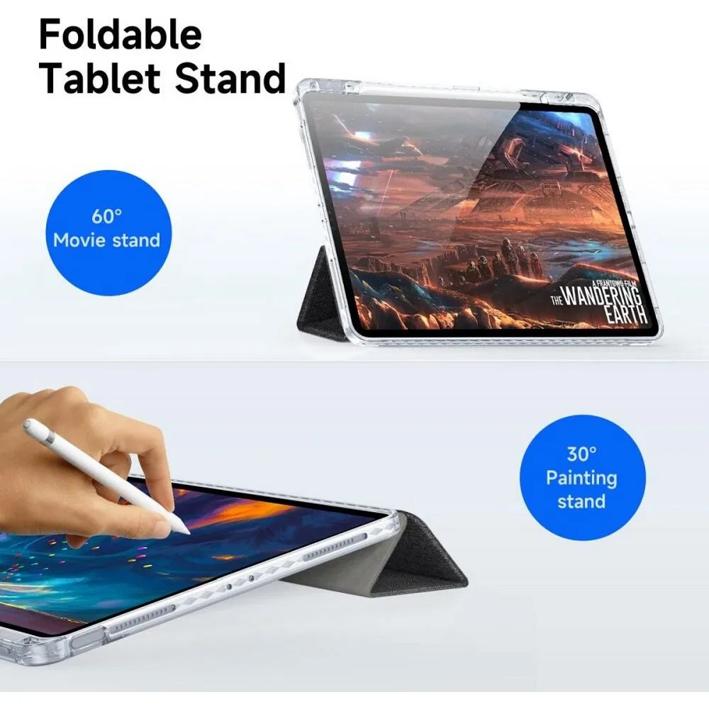 DUX DUCIS UNID klappbares Case mit Stylushalter passend für iPad Air 13 (2024) / Pad Pro 12.9 (2018/2020/2021/2022) schwarz