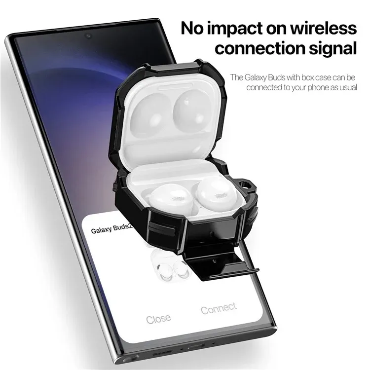 DUX DUCIS SECG Handyhülle passend für Samsung Galaxy Buds Live/Buds PRO/Buds2/Buds2 Pro schwarz
