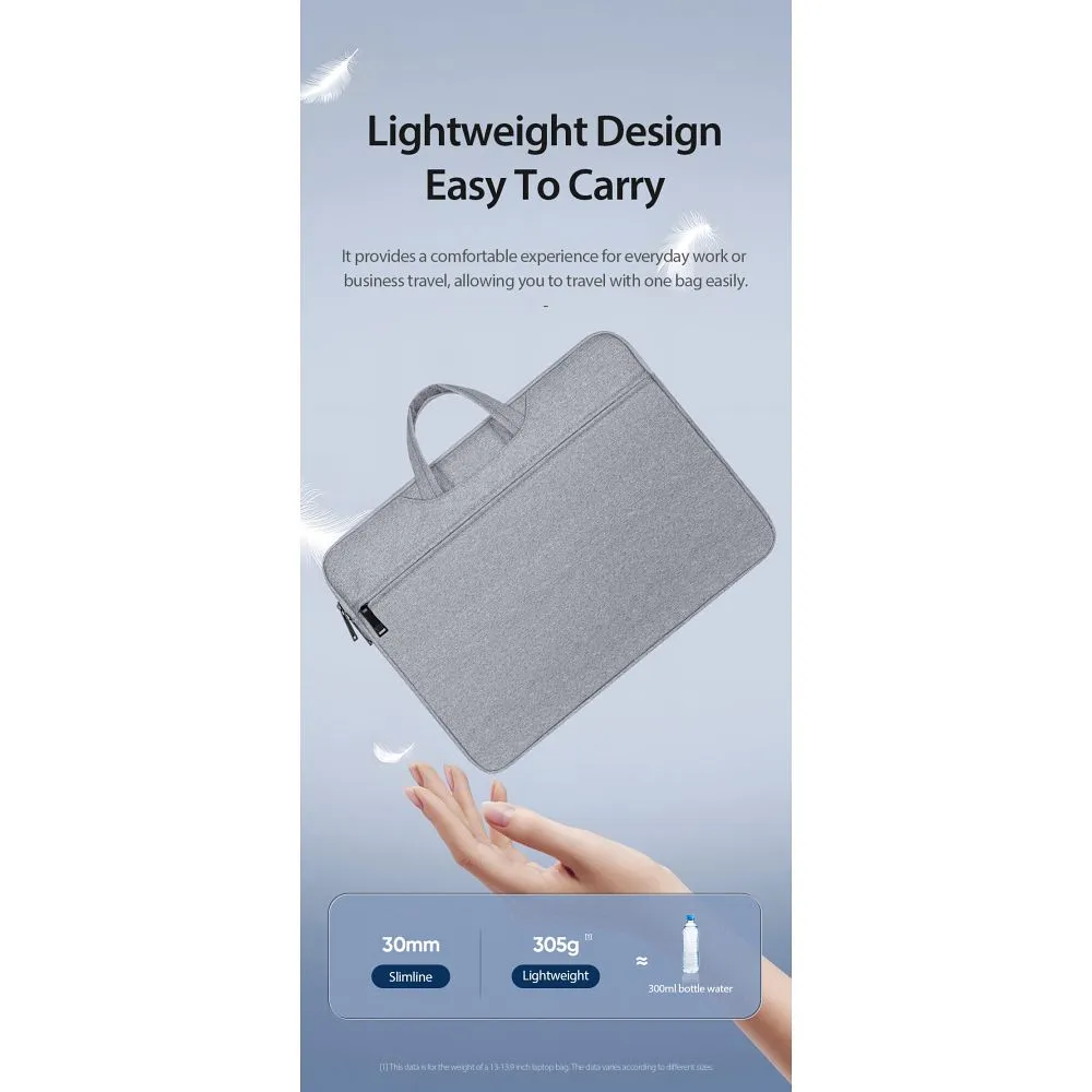 DUX DUCIS LBTC Laptop-Tasche 14-15.4" Horizontal Handtasche hellgrau