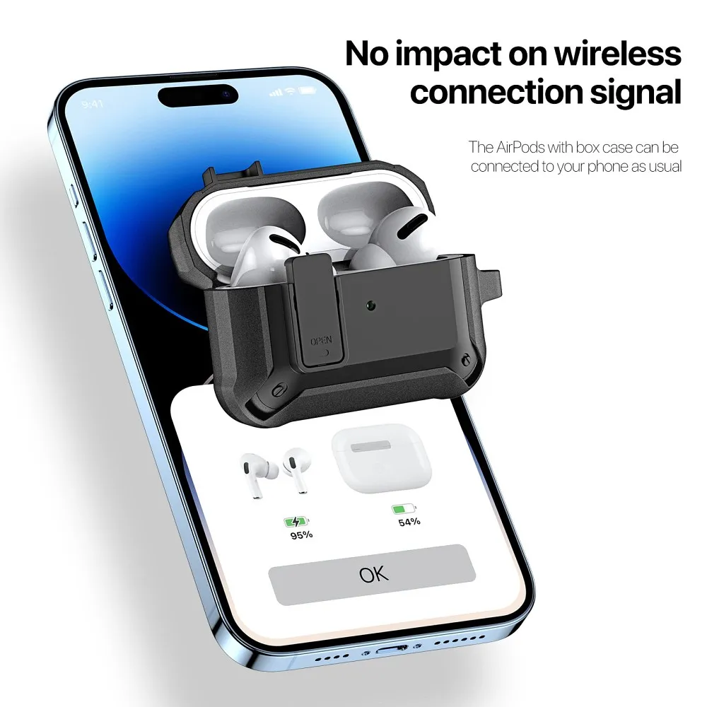 DUX DUCIS PECO Schutzhülle passend für AirPods Pro 2 schwarz