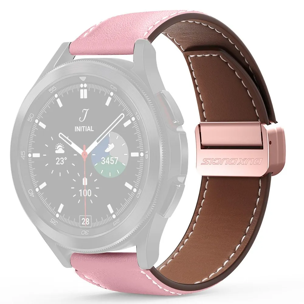 DUX DUCIS YA Leder Armband passend für Apple Watch 38 / 40 / 41 mm rosa