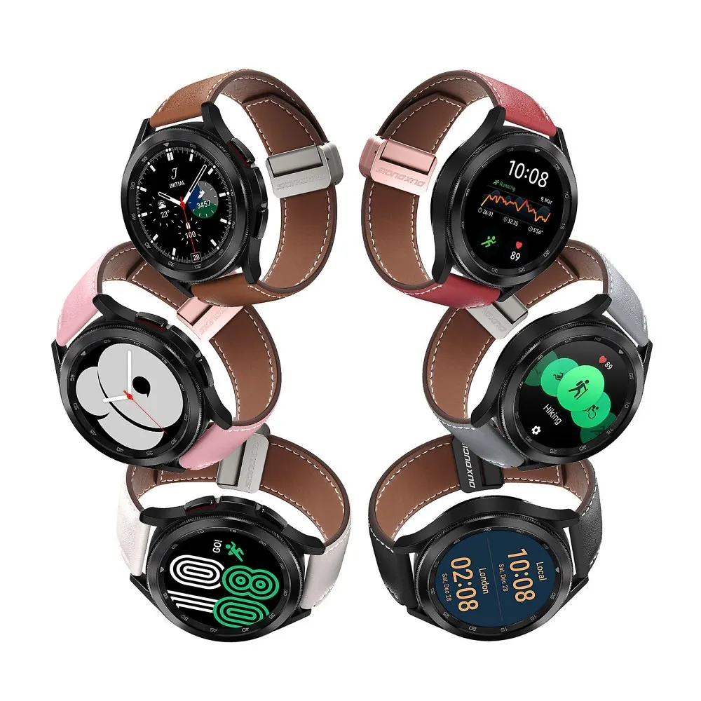 DUX DUCIS YA Leder Armband passend für Apple Watch 38 / 40 / 41 mm rosa