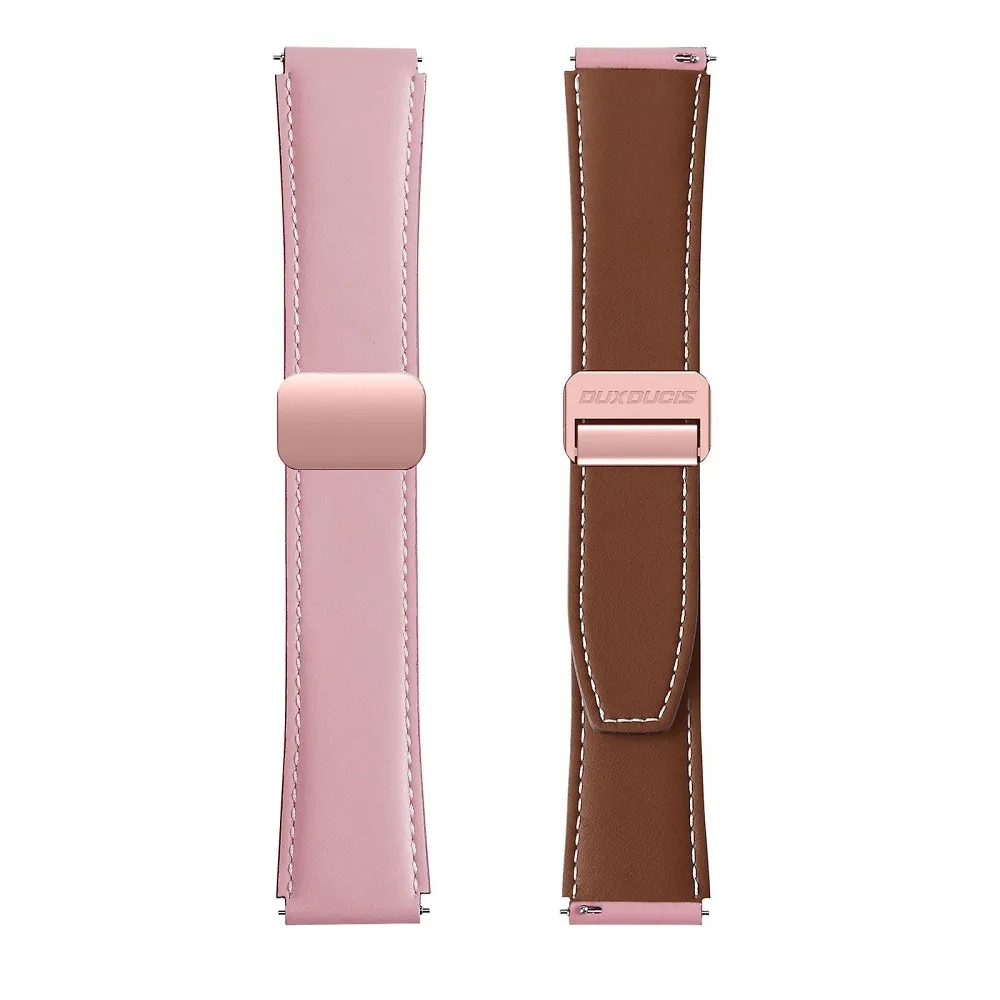 DUX DUCIS YA Leder Armband passend für Apple Watch 38 / 40 / 41 mm rosa