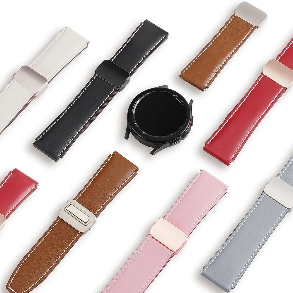 DUX DUCIS YA Leder Armband passend für Apple Watch 38 / 40 / 41 mm rosa