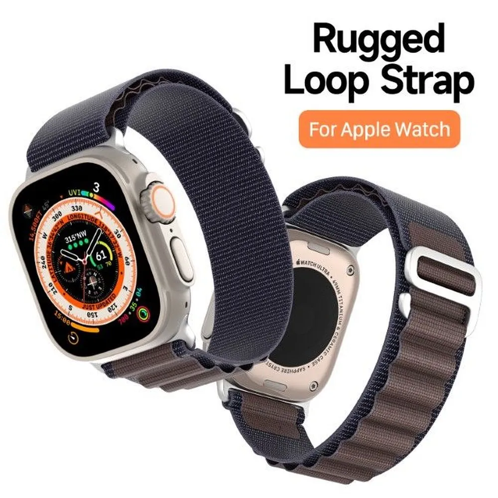 DUX DUCIS GS Nylon Armband passend für Apple Watch 42 / 44 / 45 / 49 mm indigo