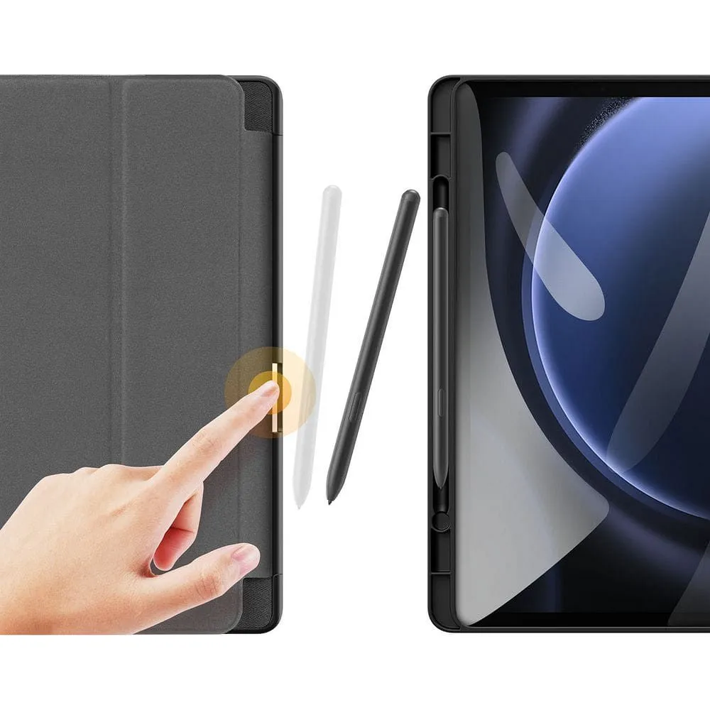 DUX DUCIS DOMO faltbares Case mit Stylus-Halter passend für SAMSUNG Tab S9 FE/S10 FE schwarz