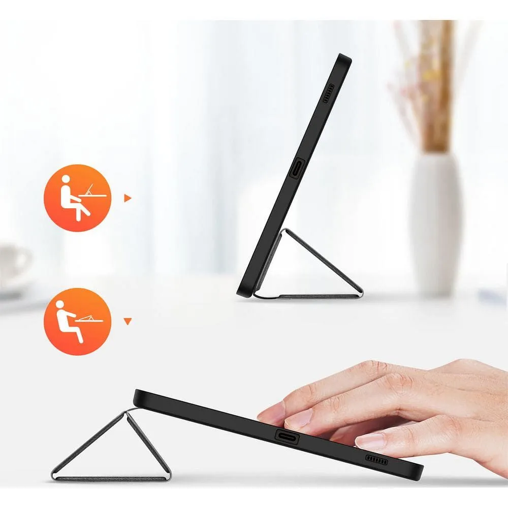 DUX DUCIS DOMO faltbares Case mit Stylus-Halter passend für SAMSUNG Tab S9 FE/S10 FE schwarz