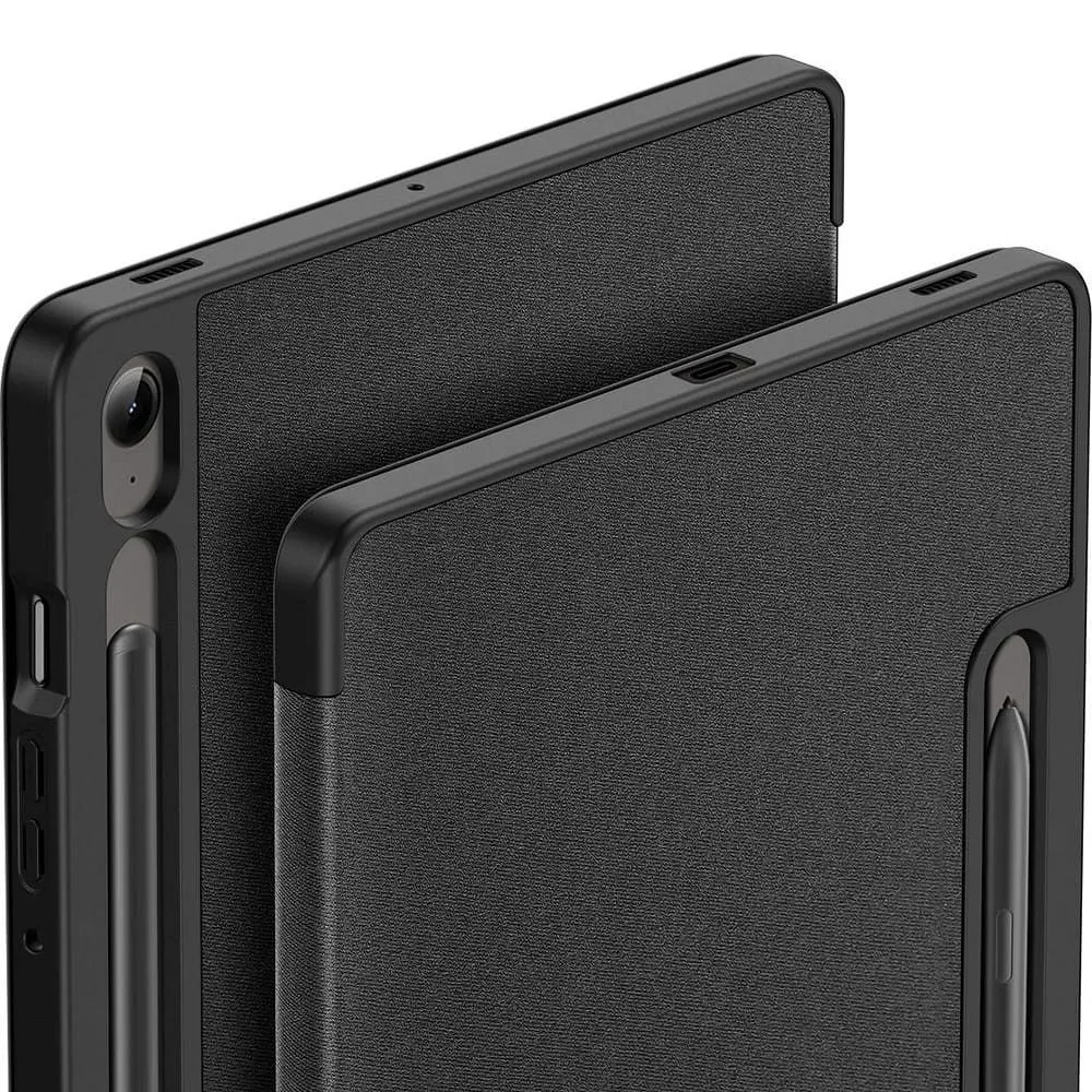 DUX DUCIS DOMO faltbares Case mit Stylus-Halter passend für SAMSUNG Tab S9 FE/S10 FE schwarz