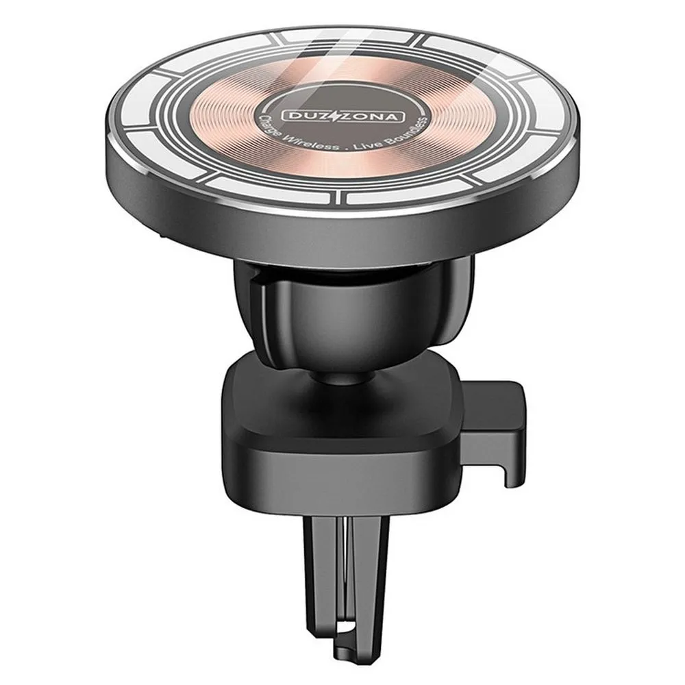 DUZZONA V2 - Autoinduktionshalter passend für Kühlergrill kompatibel mit MagSafe 15W schwarz