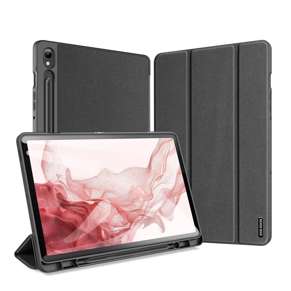 DUX DUCIS DOMO faltbares Case mit Stylus-Halter passend für SAMSUNG Tab S9 schwarz
