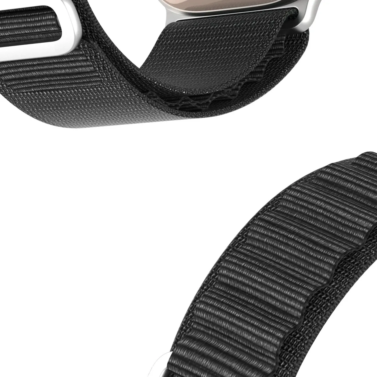 DUX DUCIS GS Nylon Armband passend für Apple Watch 42 / 44 / 45 / 49 mm schwarz