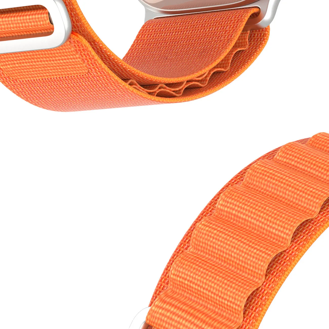 DUX DUCIS GS Nylon Armband passend für Apple Watch 42 / 44 / 45 / 49 mm orange