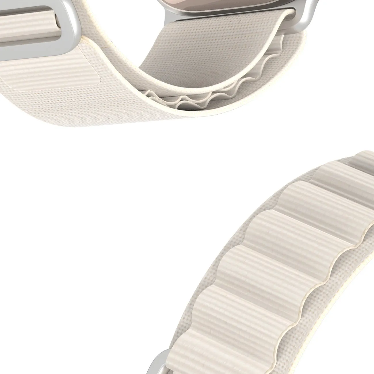 DUX DUCIS GS Nylon Armband passend für Apple Watch 42 / 44 / 45 / 49 mm platin