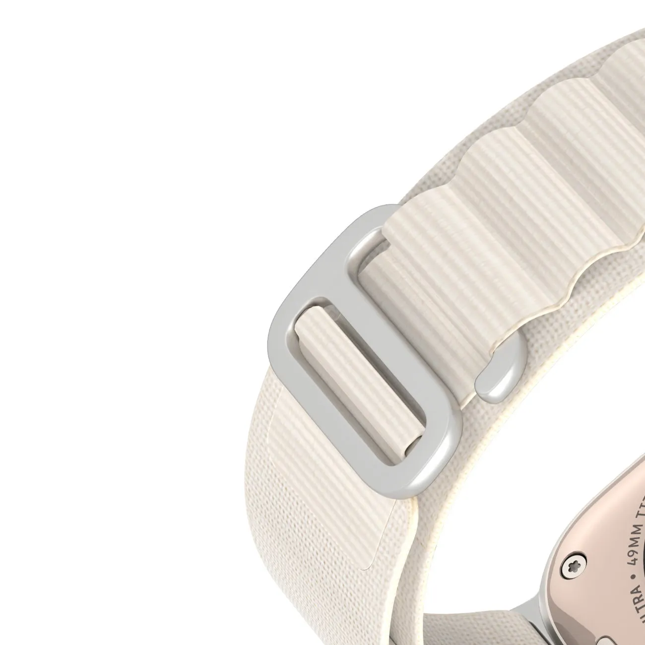 DUX DUCIS GS Nylon Armband passend für Apple Watch 42 / 44 / 45 / 49 mm platin