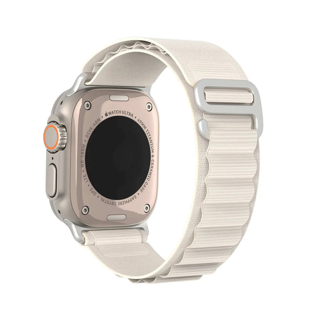 DUX DUCIS GS Nylon Armband passend für Apple Watch 42 / 44 / 45 / 49 mm platin