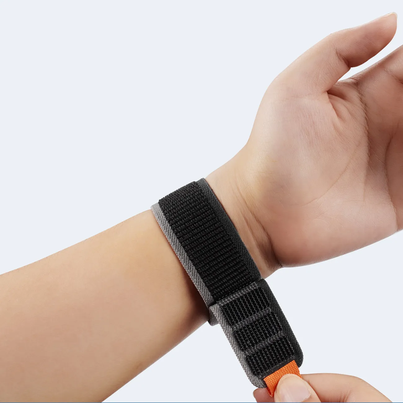 DUX DUCIS YJ Nylon Armband passend für Apple Watch 42 / 44 / 45 / 49 mm schwarz grau