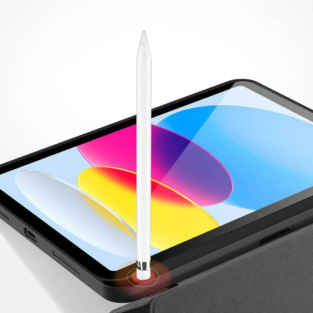 DUX DUCIS DOMO klappbares Case mit Stylus-Halter passend für iPad 10 (2022) schwarz