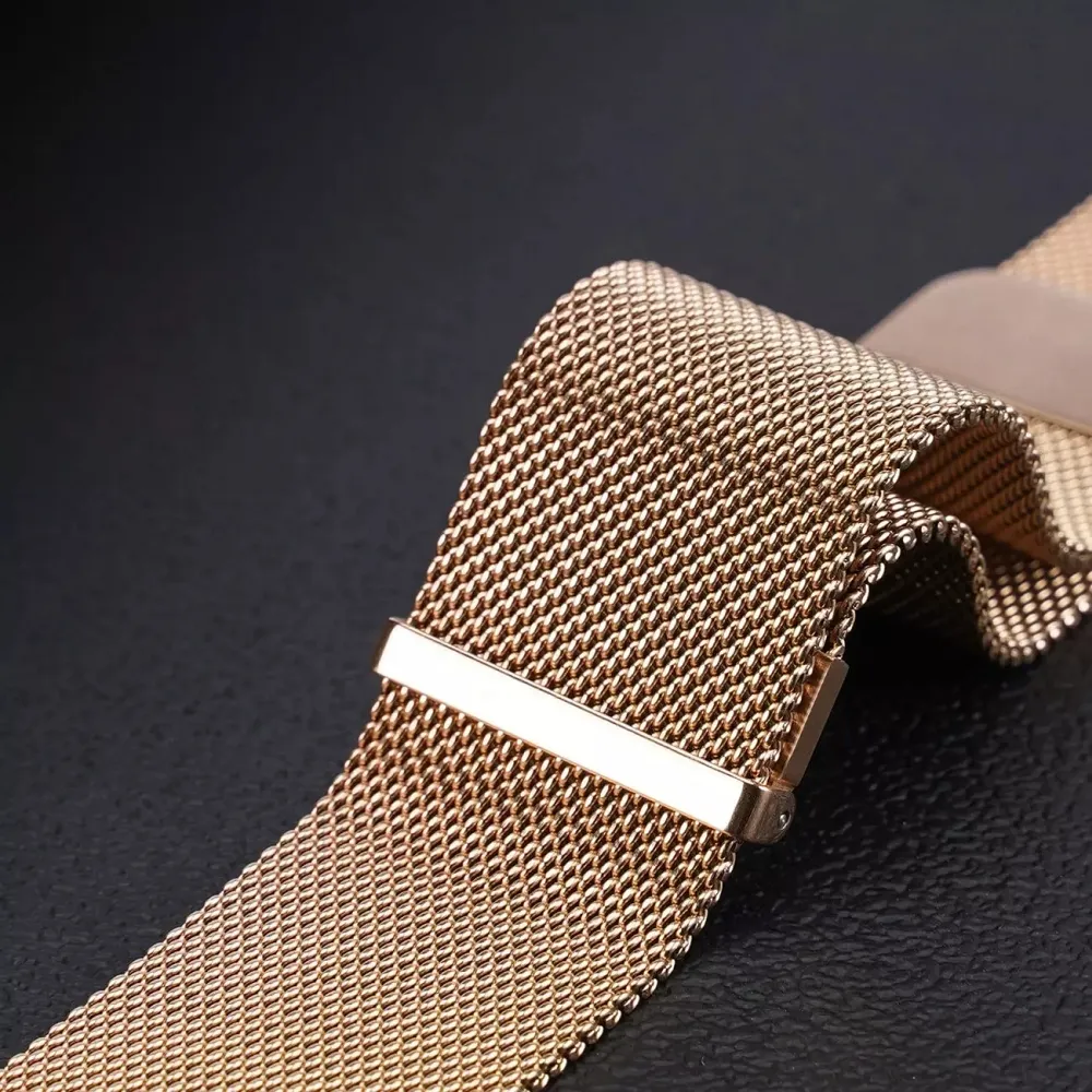 DUX DUCIS MILANESE magnetisches Armband aus Edelstahl 20 mm gold